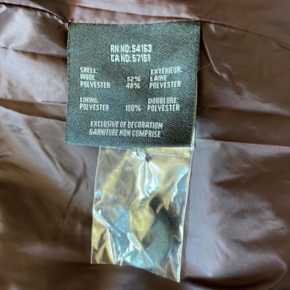 NWT Marc New York Paige Single Breasted Boucle Wool Coat in Burgundy - Picture 13 of 14